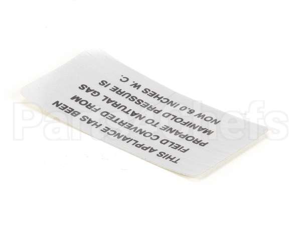 00-421727-00006 Vulcan Hart Plate,Propane To Natural Gas