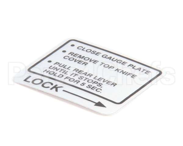 00-437239 Hobart Label,Instruction