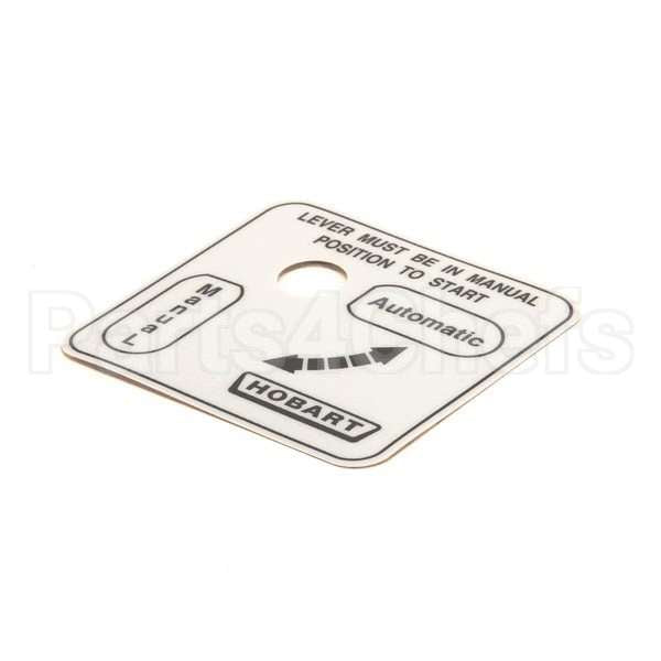 00-478274 Compatible Hobart Label, Auto/Man(Domestic)