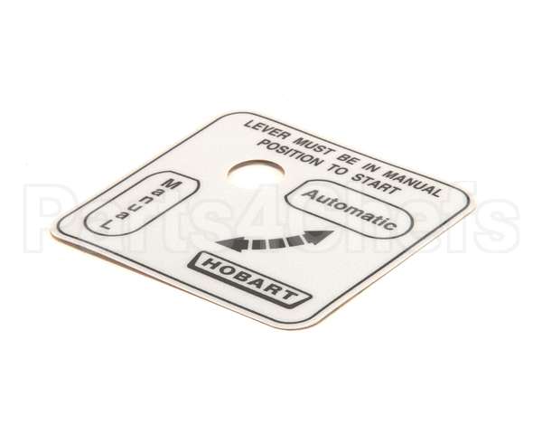 00-478274 Hobart Label,Auto/Man (Domestic)