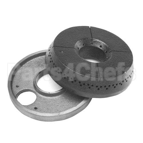 00-715200-00002 Compatible Vulcan Burner Base & Cap 5-5/8" Ci