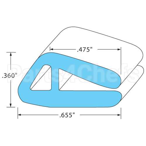 00-831912-00011 Compatible Hobart Door Gasket