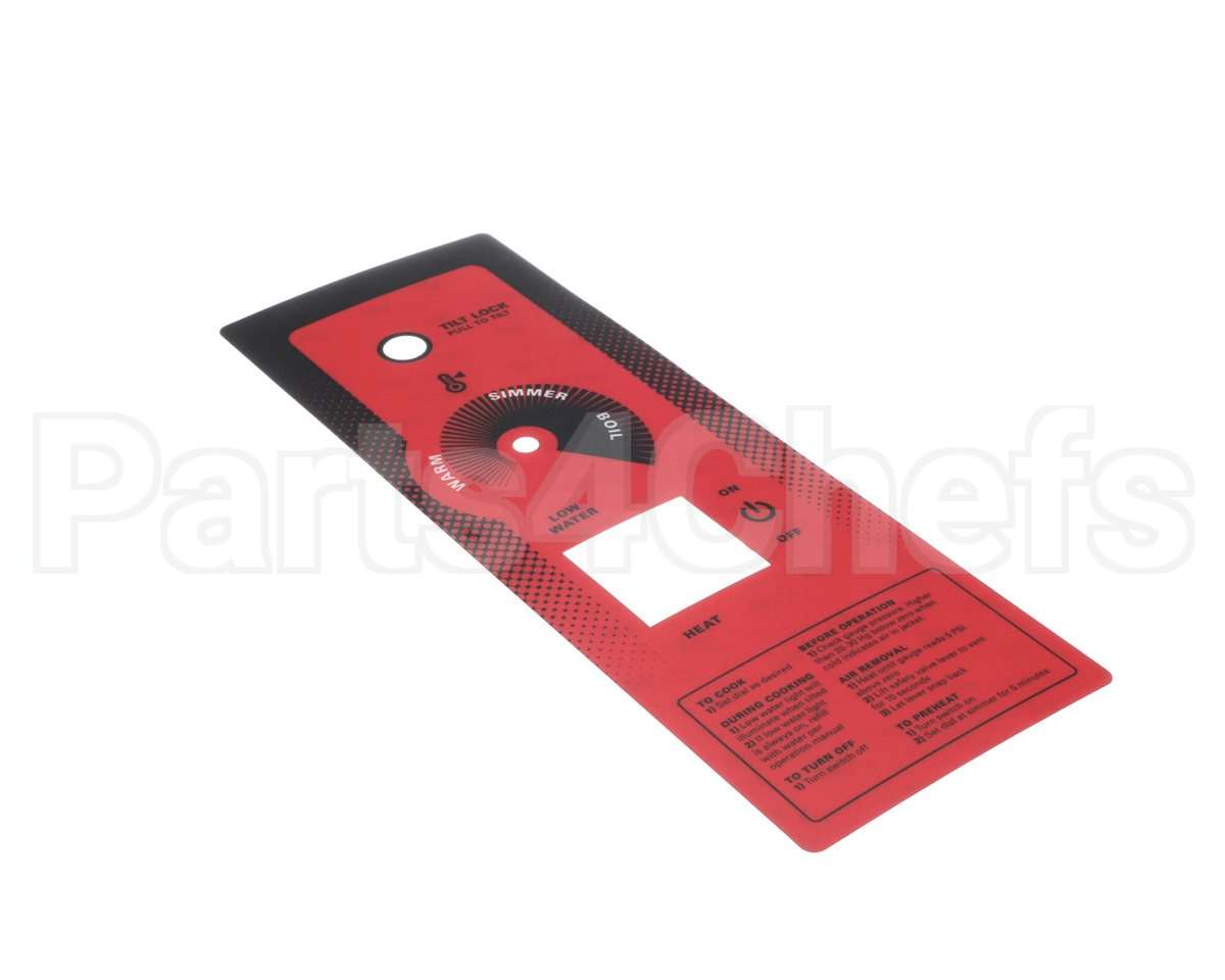 00-855801-00001 Hobart Overlay,Control Panel Ele Ctk
