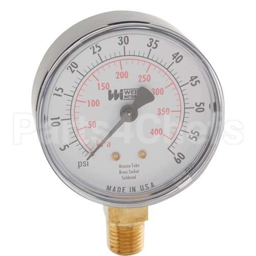 00-918460 Compatible Vulcan Gauge, Water Pressure, 0-60 Psi