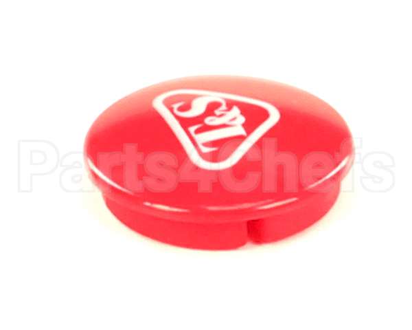 001193-19NS T&S Brass Snap-In Index Button, Red (T&S Logo)