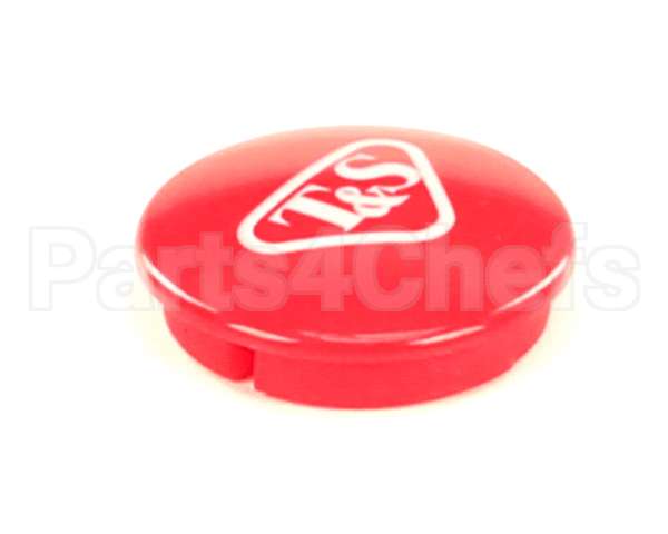 001193-19NS T&S Brass Snap-In Index Button, Red (T&S Logo)