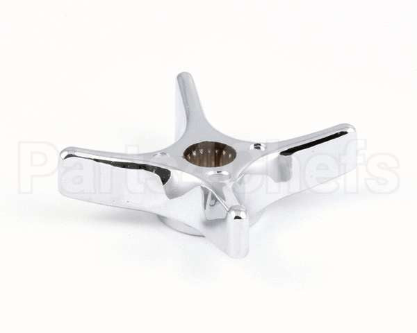 002521-45 T&S Brass 4-Arm Kitchen Handle, Chrome-Plated