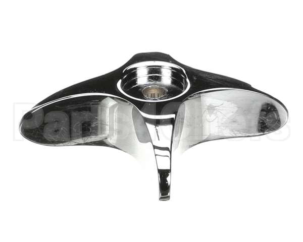 002521-45NS T&S Brass 4-Arm Kitchen Handle, Chrome-Plated