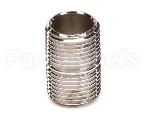 002535-25 T&S Brass 3/8 Npt Close Nipple (Chrome Plated)