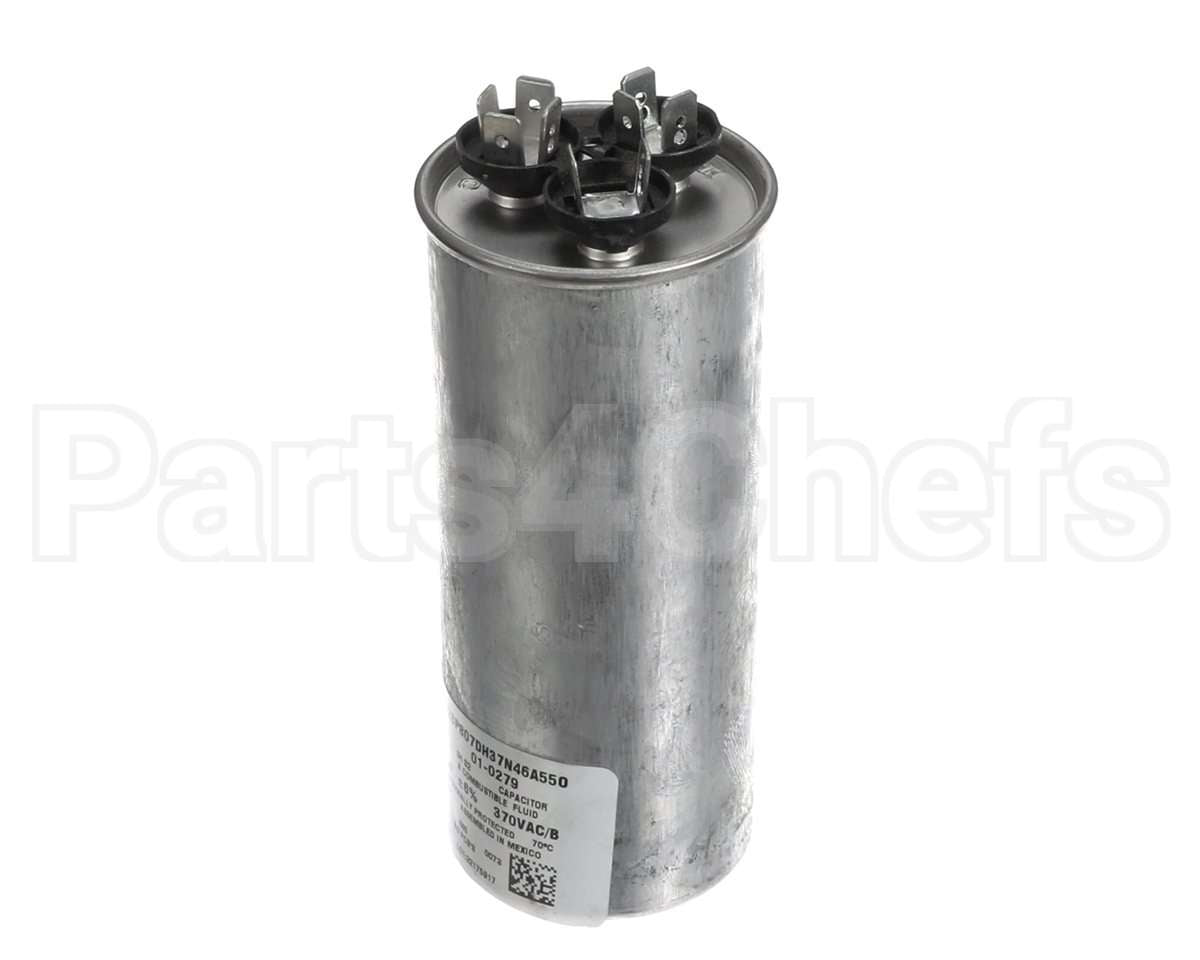 01-0279 Nortek Run Cap,Dual Round,370V,7.5+80Uf