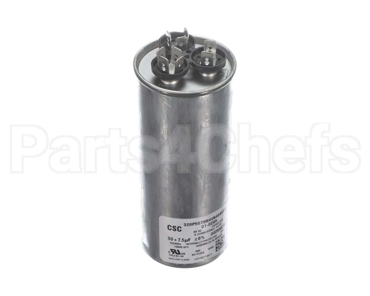 01-0295 Nortek Run Cap,Dual Round,440V,7.5+50Uf