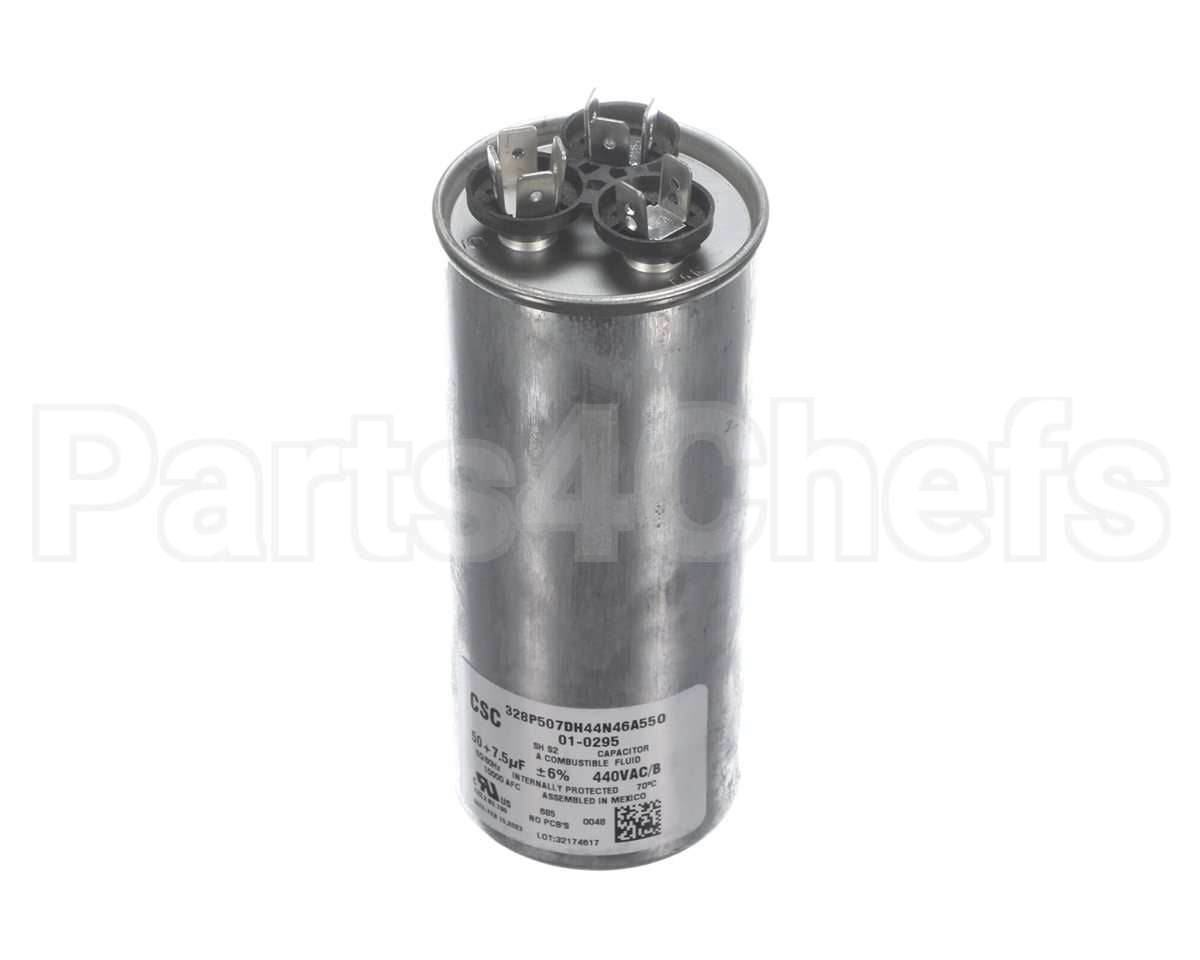 01-0295 Nortek Run Cap,Dual Round,440V,7.5+50Uf