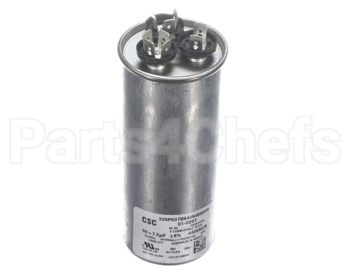 01-0297 Nortek Run Cap,Dual Round,440V,7.5+60Uf