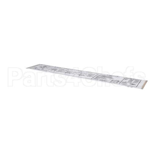 01000487 Glastender Decal, Cleaning Instruction, C