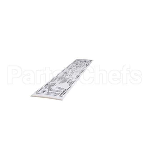 01000487 Glastender Decal, Cleaning Instruction, C