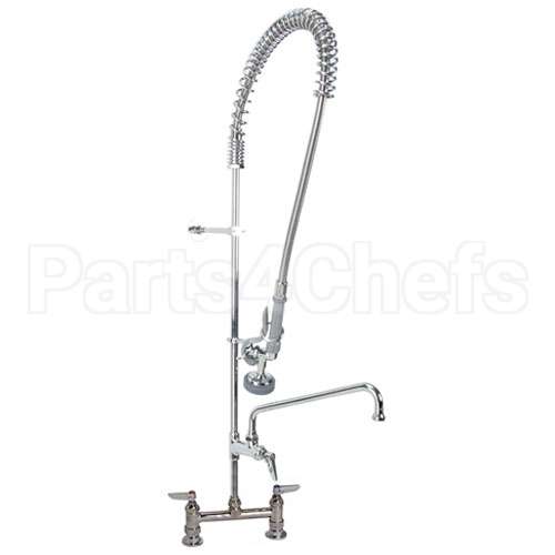 0123-ADF12-B Compatible TS Brass Prerinse, 8"Dk Mt, Leadfree, W/F