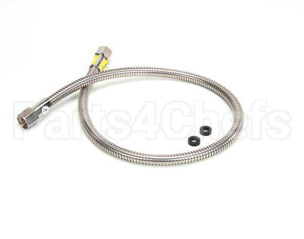013E-36H T&S Brass Flexible Stainless Steel Hose, 36 Length