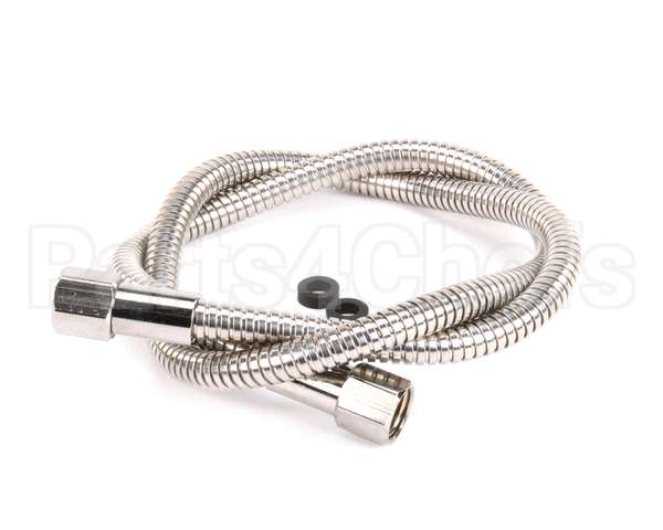 013E-48H T&S Brass Flexible Stainless Steel Hose, 48 Length