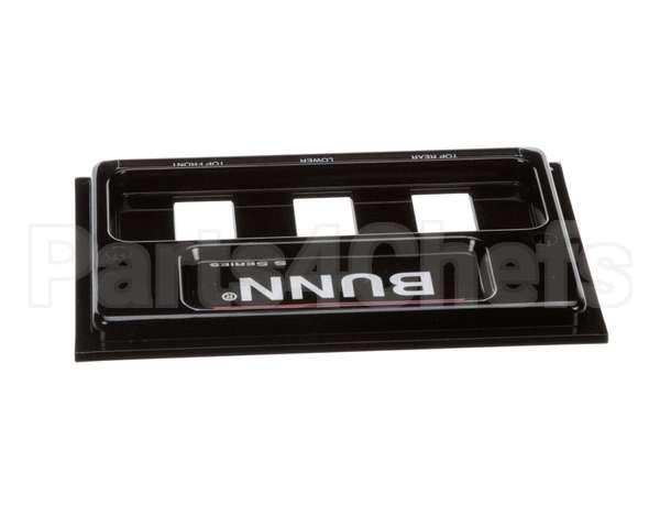 02610.0012 Bunn Front End Cap Assembly, Blk Pour-O