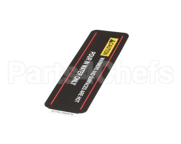 02763.0000 Bunn Decal,Caution-Hot Surf/Pourin