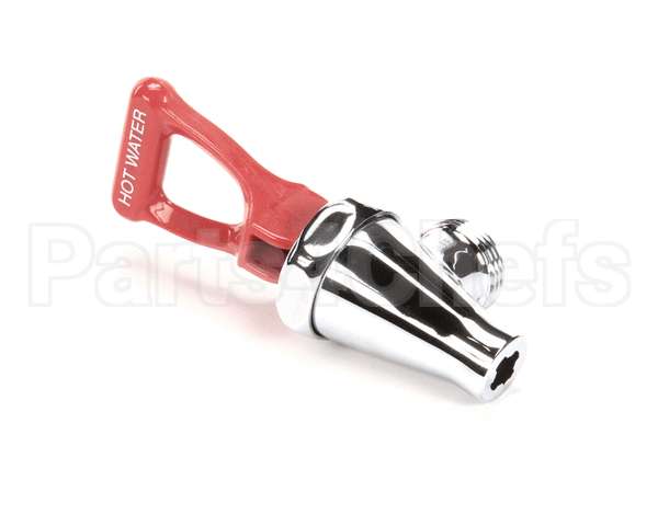 03287.0006 Bunn Faucet Assembly, Crm W/Red Handle
