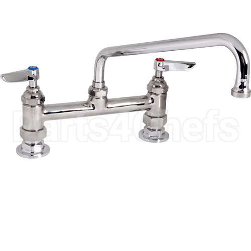 0344 Compatible TS Brass Faucet, 8"Deck, 10"Spt, Leadfree