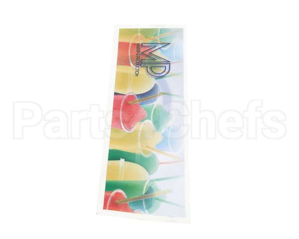 04.MP0066.001 Grindmaster Cecilware Front Sticker - Mp Led