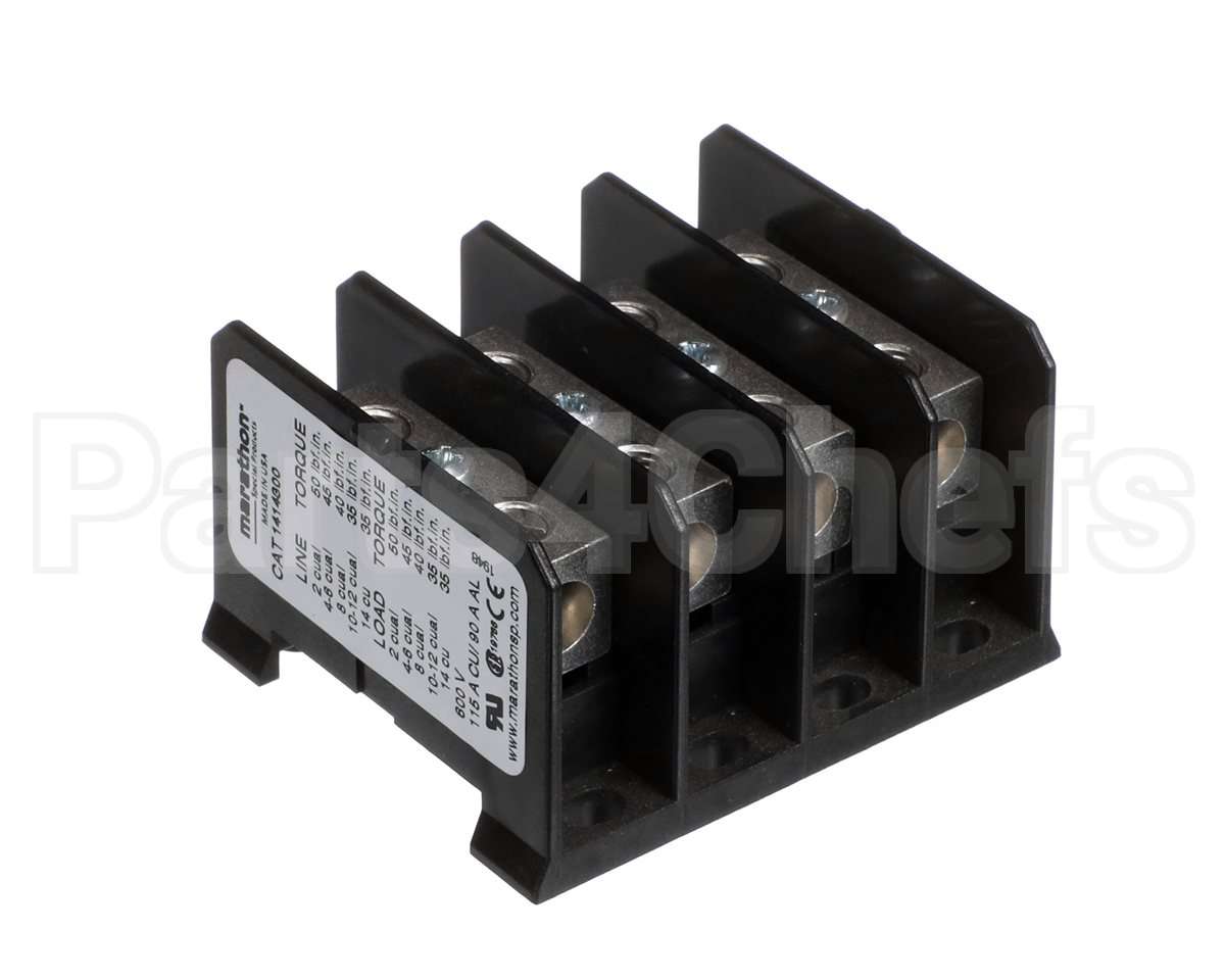 0500205 Marshall Air 4 Pole 600V Terminal Block