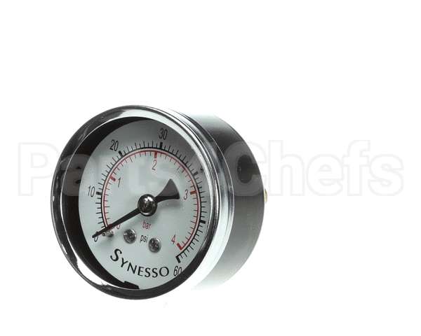 1.4083 Synesso Gauge, Steam Pressure, 0-60 Psi + Fittin