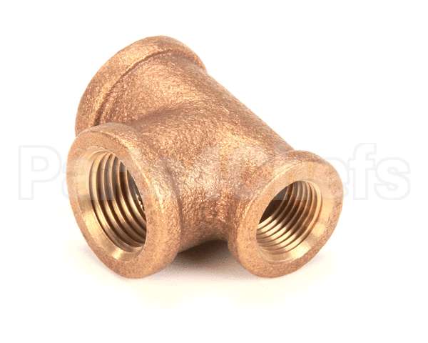 100676 Cleveland Tee;1/2Inx3/8 Inx1/2 In; Brass