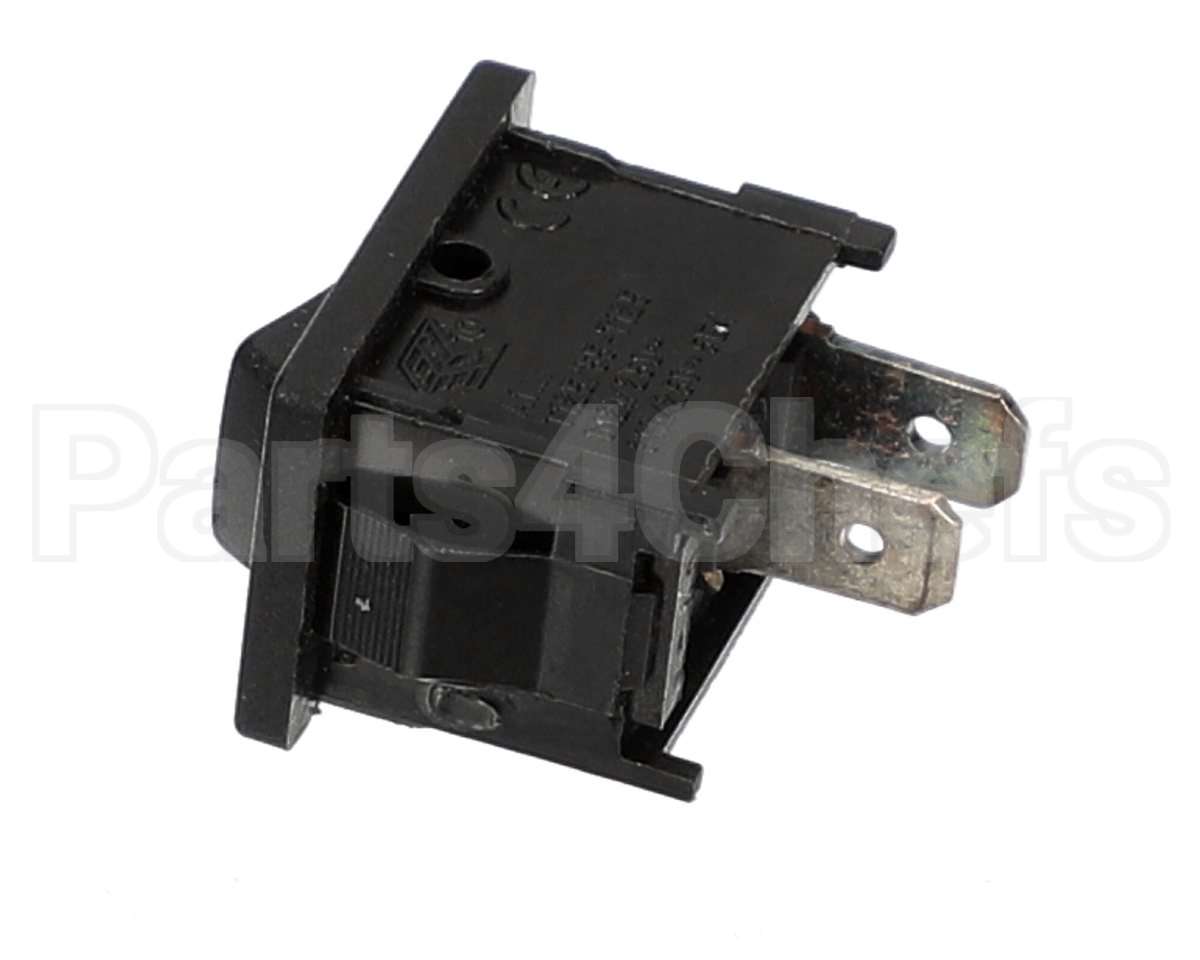 1026317A Perlick Switch, Momentary, Black, Fan Symbol