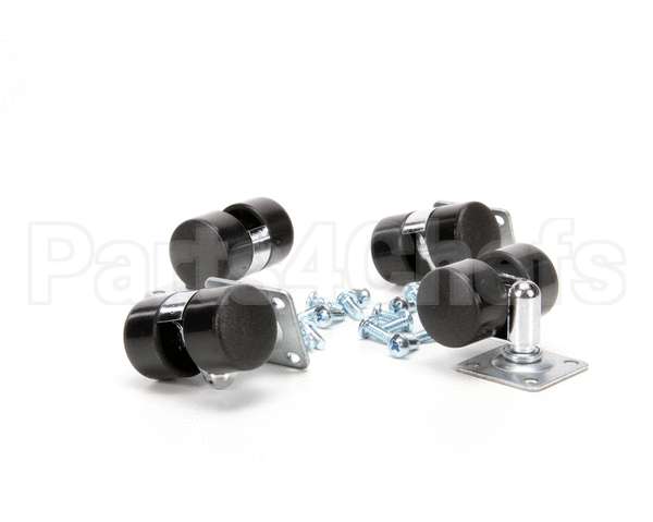 10314-01 Silver King Kit Casters 1 7/16 Wh/1 3/4 Th