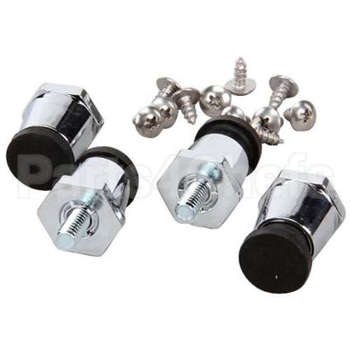 10314-95 Compatible Silver King Leg 1In Slvr W/Rubr Kit Pa