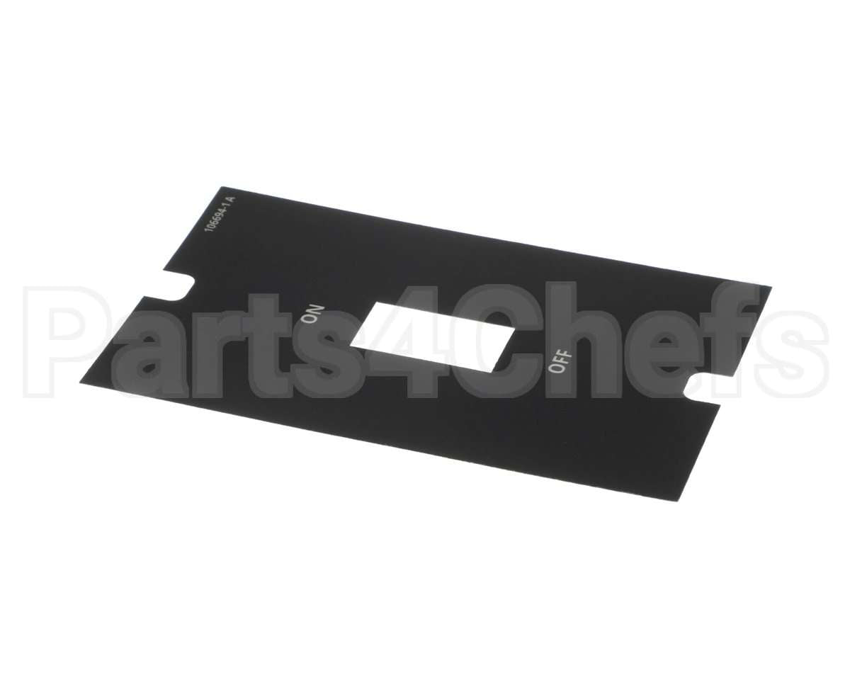 106694 Cleveland Label;Power Control Panel Switch No