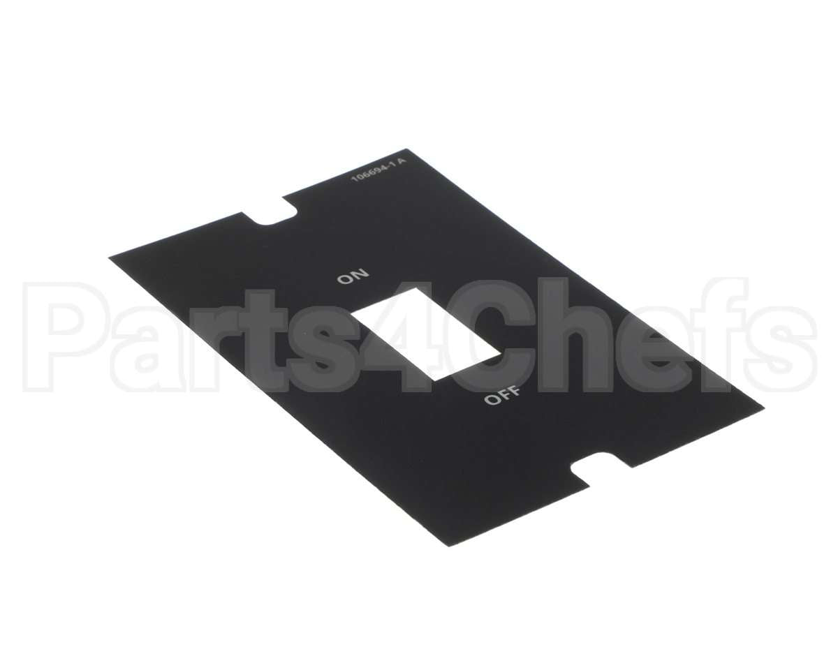 106694 Cleveland Label;Power Control Panel Switch No