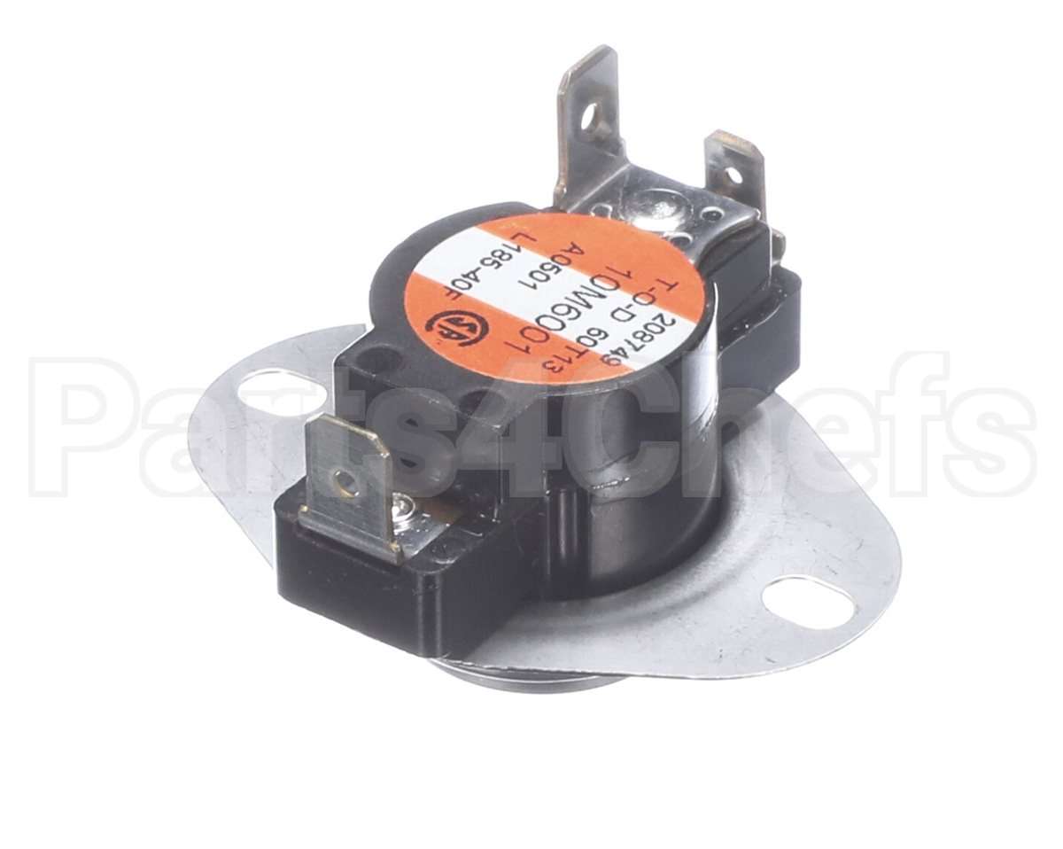10M60 Lennox Limit Control, 185 Deg F, Spdt, Orange/W