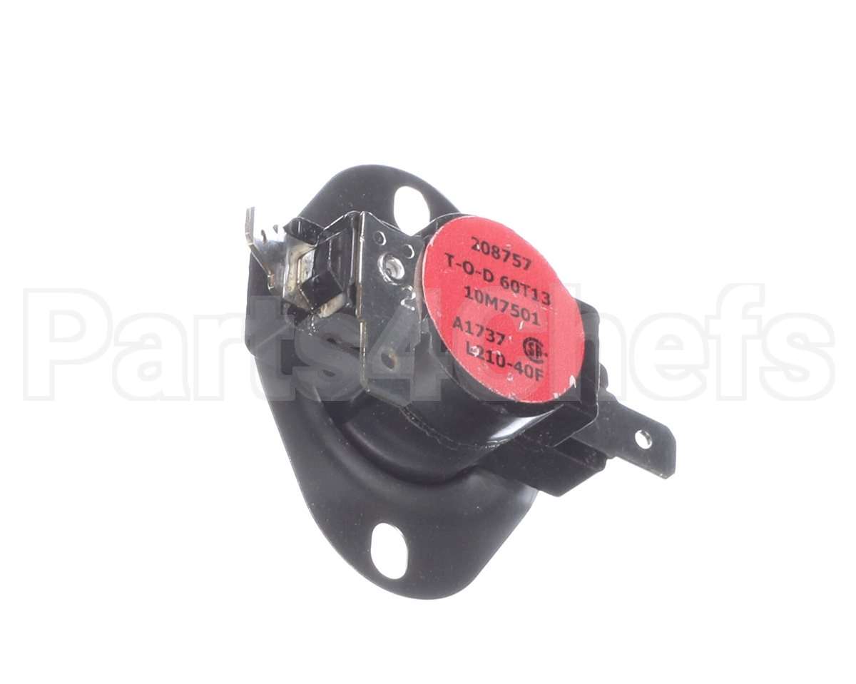 10M75 Lennox Limit Control-Label Black W/ Red