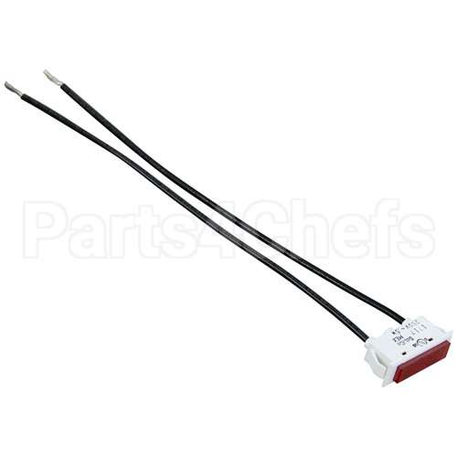 111496-E4 Compatible Vulcan Signal Light 3/8" X 1-5/16" Red 250V