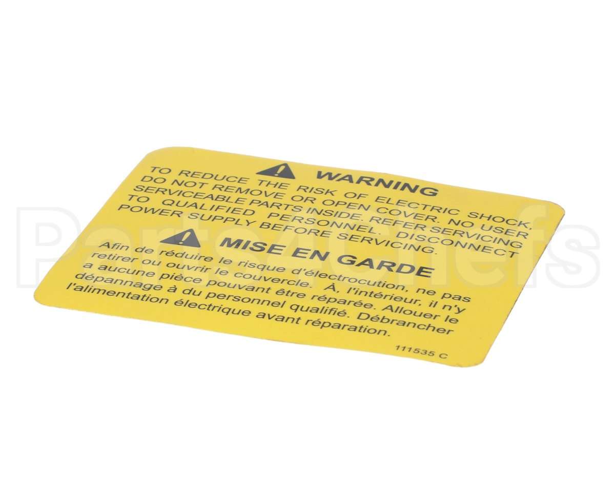 111535 Cleveland Label; Warning Power Disconnec