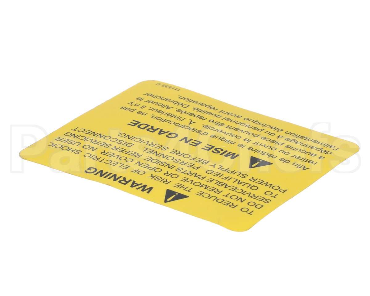 111535 Cleveland Label; Warning Power Disconnec