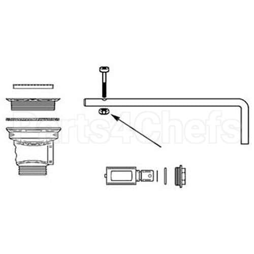 11177 Compatible Fisher Nut, Locking (8-32 Thd)