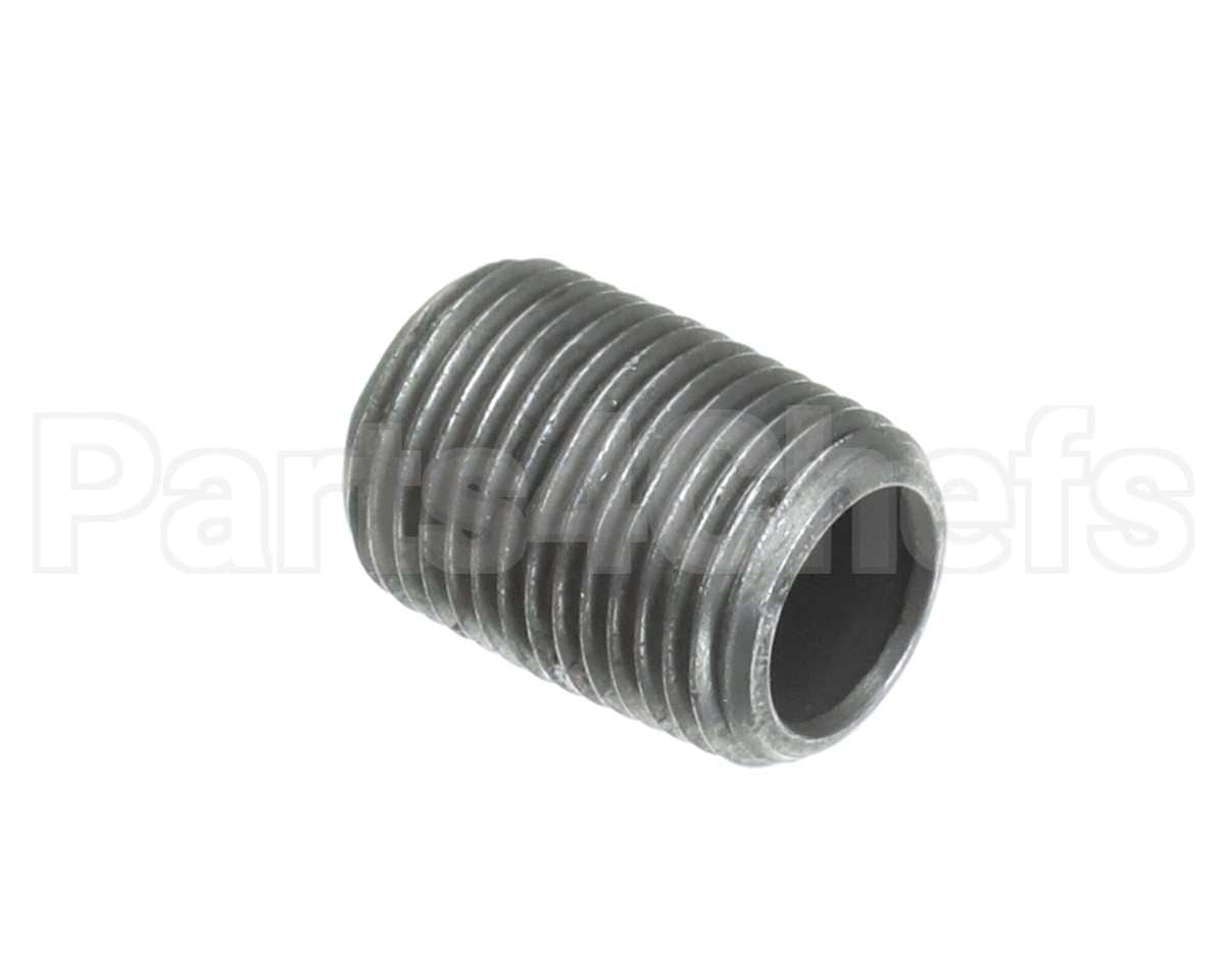1146806 Southbend Range Nipple,Pipe,Close,Blk,1/2"