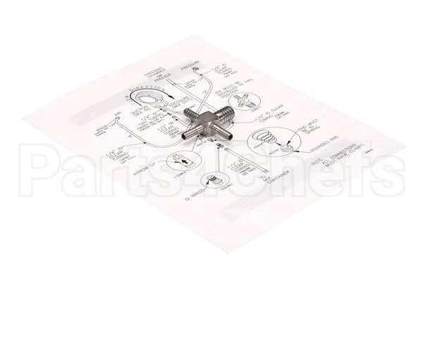 1177816 Stoelting Kit; 4-Way Tee Replacement