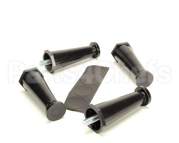 13255.0003 Bunn Kit, Leg-4.0 Adj Blk Plstc Flg
