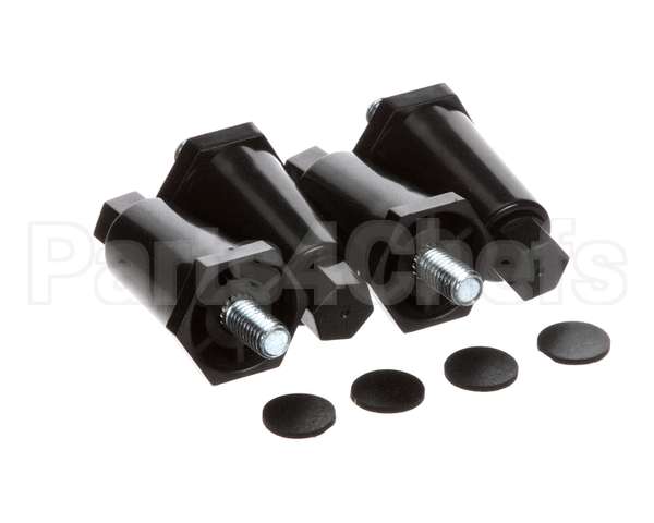 13255.0006 Bunn Kit,Leg-2.50 Adj Blk Plastic