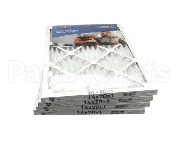 14X20X1-M13-C-P4 Carrier Merv 13 1" Air Filter, 14"X20"X1", 4 Pac