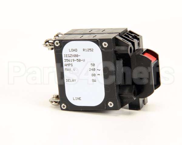 15480 Nieco Switch, Rocker, 50A 2 Pole, Panel Mount