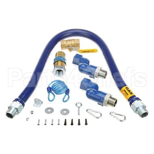 16100KIT2S48 Compatible Dormont 1"Dia., 48" Blue Hose, Snapfast, 2 Swivel Max