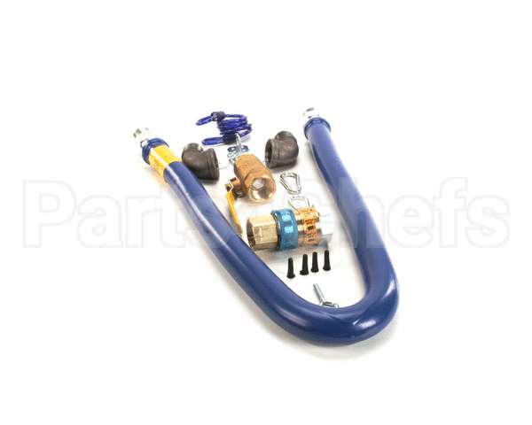 16100KIT48 Dormont Gas Hose, Blue, 1" X 48", Snapfast,Valve