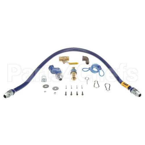 1650KITS48 Compatible Dormont Gas Hose Kit, 1/2" Dia, Valve, Swivel